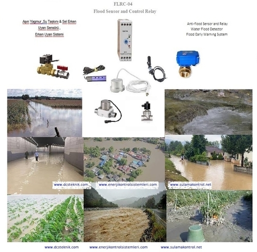 Sel, Taşkın Erken Uyarı Sistemi, Anti-Flood, Water Flood Sensor and Relay System